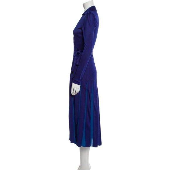 Sold Out Everywhere! DVF Stevie Long Sleeve Silk Wrap Dress Midi Maxi Midaxi - Picture 4 of 9